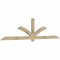 Ekena Millwork Redmond Rough Sawn Timber Gable Bracket, Douglas Fir, 108"W x 27"H x 2"D x 4"F, 6/12 Pitch GBW108X27X0204RED00RDF - alternate 5